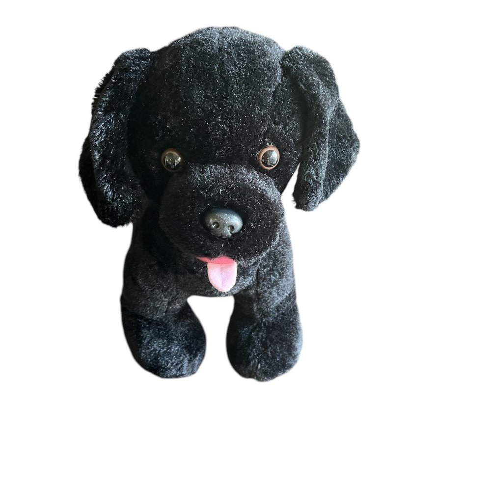 BUILD A BEAR WORKSHOP Black Dog PROMISE PETS 15" Black Labrador No Collar **READ
